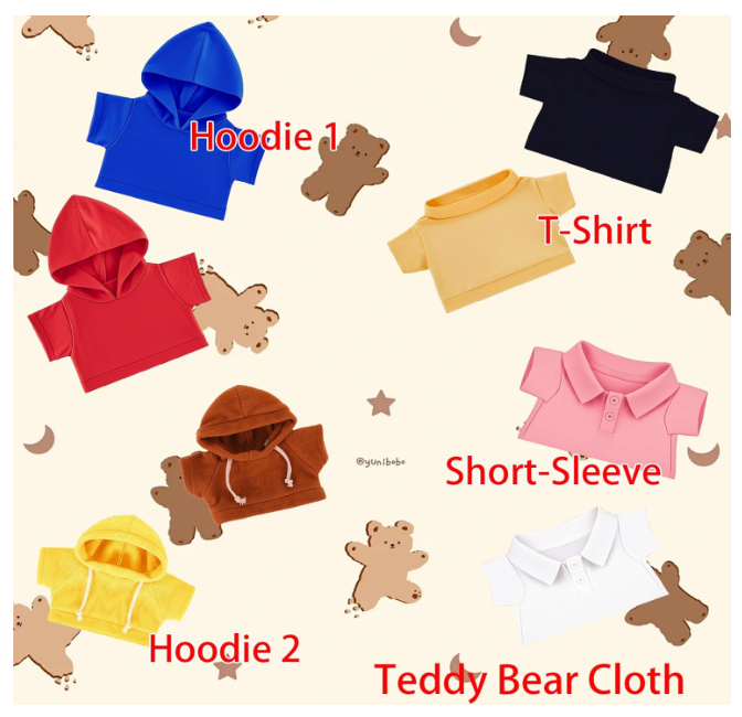 Personalized Teddy Bear Clothes with Photo Name