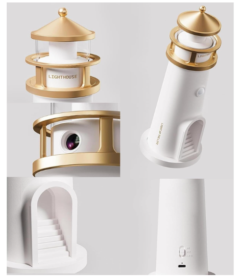 Moonlight Projection Lamp, Lighthouses Night Light