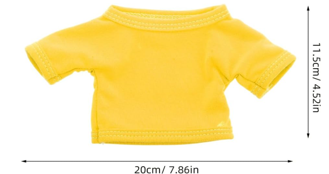 Minimalist Design Bear Doll Shirt Decorative Boys and Girls Accessory Unique Fashion Choice
