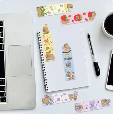 30Pcs Capybara Bookmarks Durable Paper Cute Office Supplies for Book Lovers Daily Reading Bookmarks