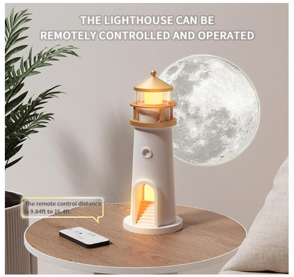 Moonlight Projection Lamp, Lighthouses Night Light