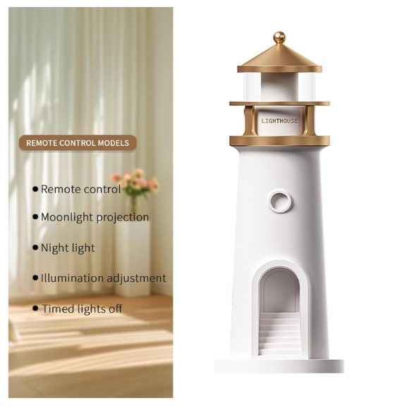 Moonlight Projection Lamp, Lighthouses Night Light